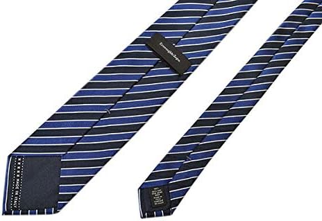 【未使用級】エルメネジルドゼニア レジメンタル ネイビー シルバー ネクタイ 美品 エルメネジルドゼニア ネクタイ ハイブランド レジメンタル